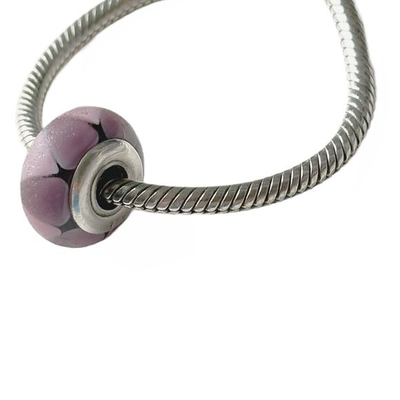 Pandora Captivating Purple Murano Glass Authentic Bead Charm - Picture 4 of 4